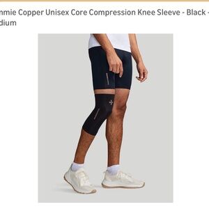 Tommie Copper Black Compression Knee Sleeve
